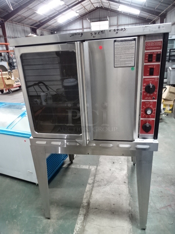 Dynamic Cooking Systems Stainless Steel Commercial Convection Oven With Interior Shelves. TESTED & WORKING!