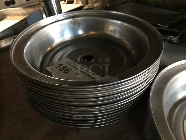 Dozen Stainless Steel Plate Lids