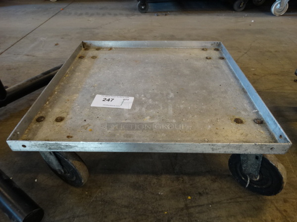 Metal Dolly on Commercial Casters. 21x21x7.5