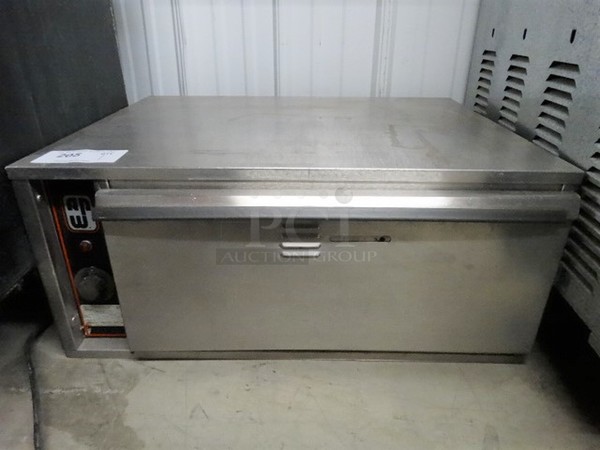 NICE! American Permanent Ware Stainless Steel Commercial Single Drawer Warming Drawer. 27x21x12. Tested and Working!