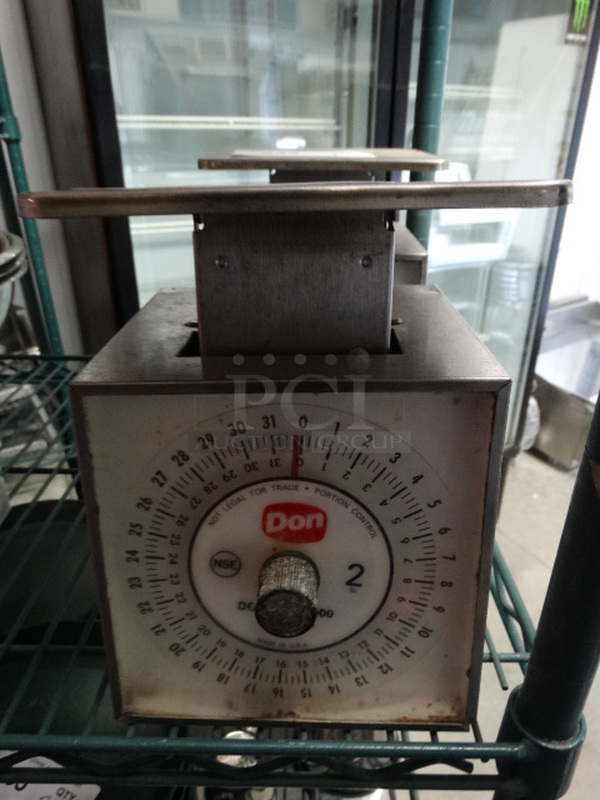 Don Metal Countertop Food Portioning Scale. 6.5x6.5x9