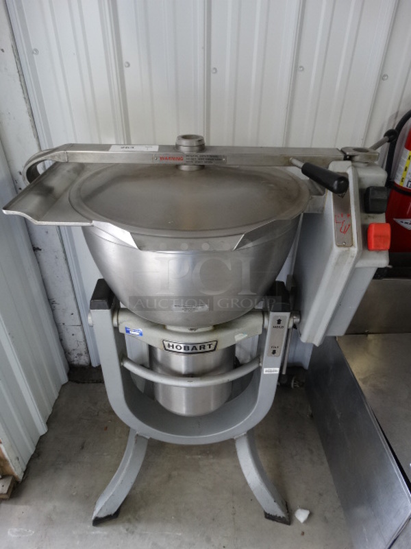 AMAZING! Hobart Model HCM 450 Metal Commercial Floor Style Horizontal Cutter Mixer. 200 Volts, 3 Phase. 31x24x43