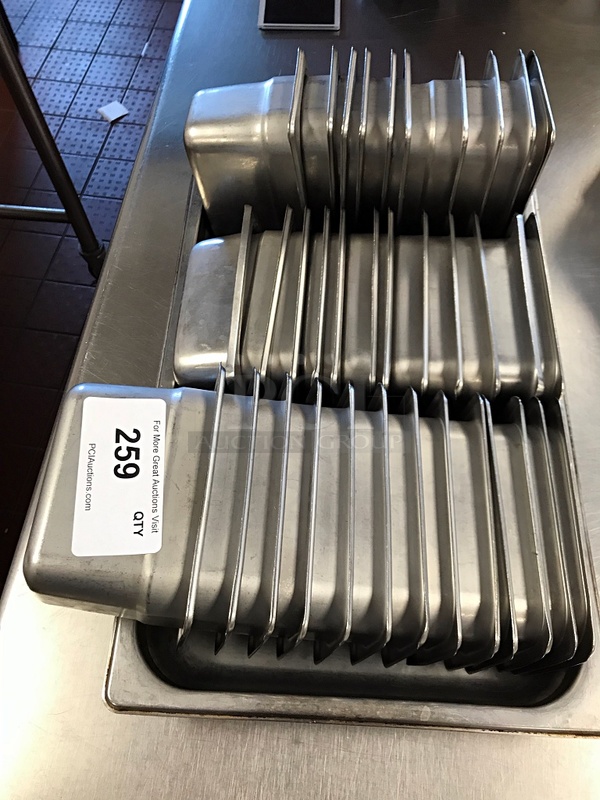 Three Dozen 1/9 Stainless Steel Insert Pans