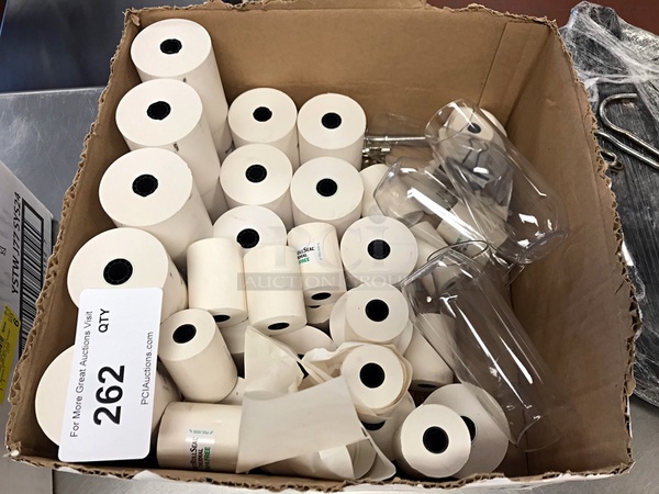 Partial Box of Register Thermal Rolls