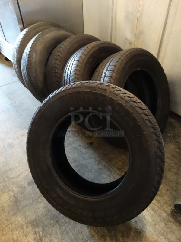6 Goodyear Fortera P245/65R17 105S 17" Tires. 28x28x10. 6 Times Your Bid!