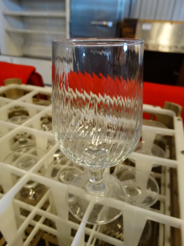 17 Wine Glasses in Dish Caddy. 2.5x2.5x6. 17 Times Your Bid!