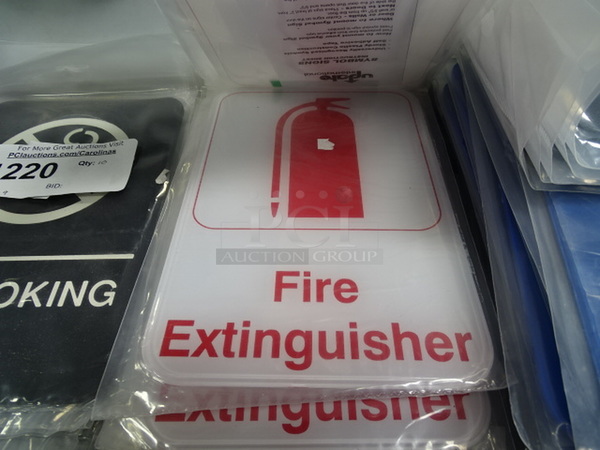 (x11) 11 Times Your Bid. "Fire Extinguisher" Sign. 6x9