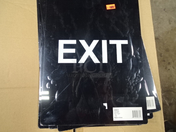 (x6) 6 Times Your Bid."Exit" Sign. 8.5x12 