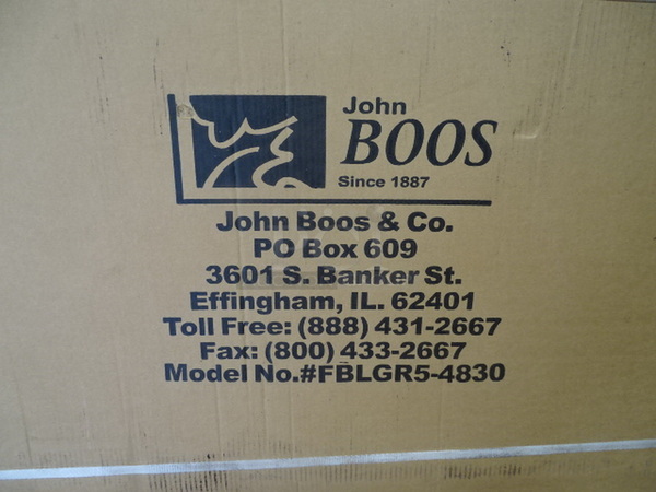 STILL IN THE BOX! Brand New John Boos Model FBLGR5-4830 Commercial Stainless Steel Economy Work Table With Galvanized Legs And Adjustable Undershelf. 48x30