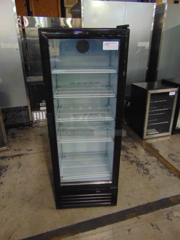 AWESOME! BRAND NEW SG Merchandising Model SD-12 Commercial Electric Single Glass Door Cooler. 115 Volt 23x23x62.75 Needs Plug.