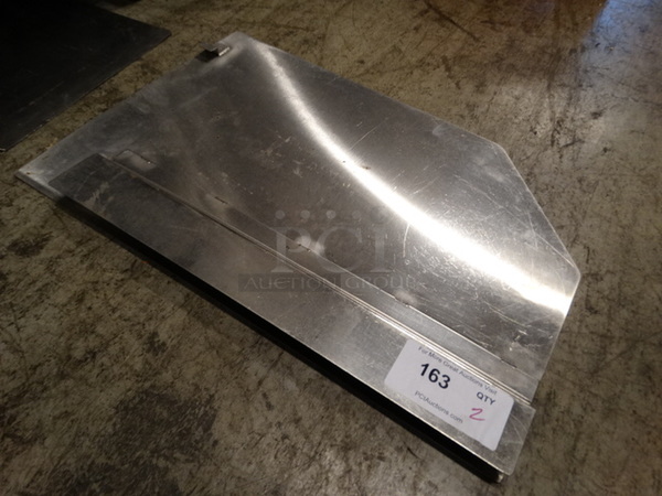 2 Stainless Steel Splash Guards. 24x16x1. 2 Times Your Bid!