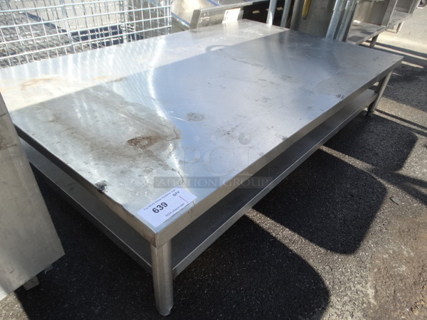 Stainless Steel Commercial Equipment Stand w/ Undershelf. 62x38x13