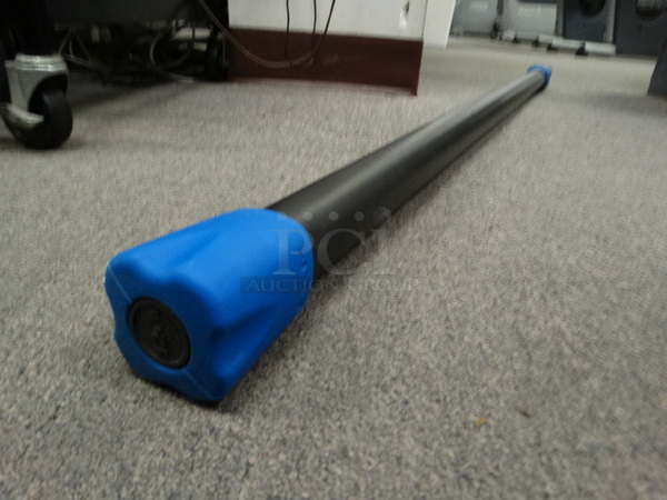 Yes4All 4' Weighted 12 Pound Workout Bar w/ Dark Blue Ends. 51"