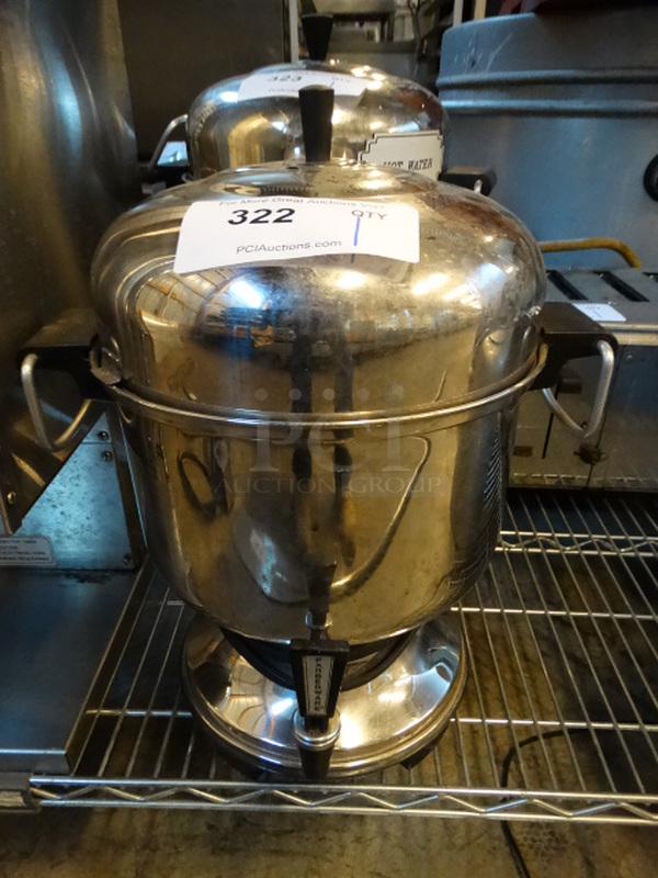 Metal Countertop Coffee Urn Dispenser. 14x12x17