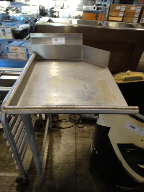 Stainless Steel Commercial Left Side Clean Side Dishwasher Table. 24x30x43