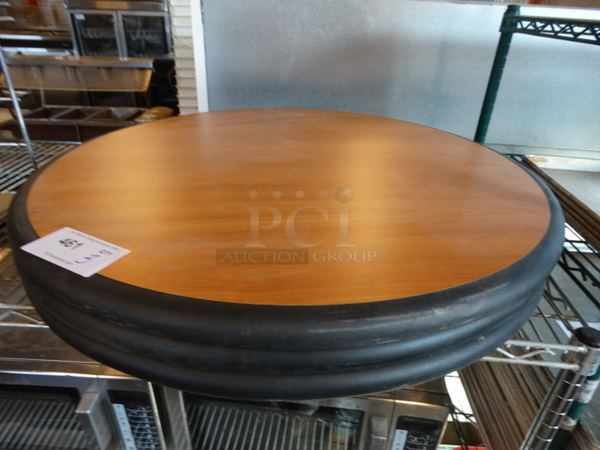3 Wood Pattern Round Tabletops. 30x30x1. 3 Times Your Bid!