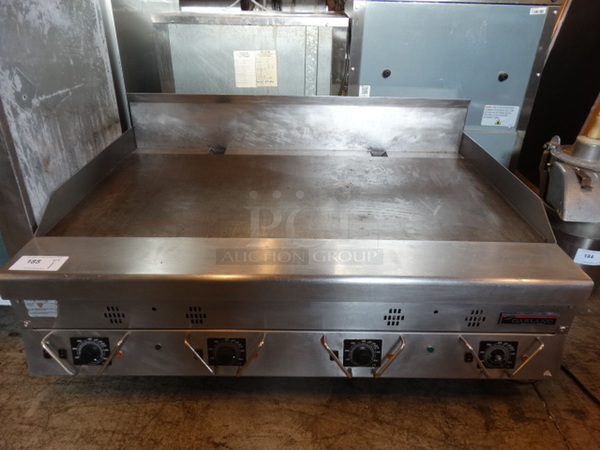 SWEET! Garland Stainless Steel Commercial Countertop Flat Top Griddle w/ Thermostatic Controls. 48x36x23