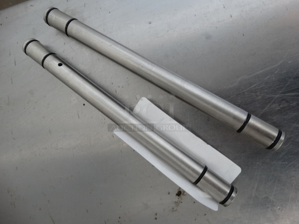 2 Taylor X29429-2 Metal Feed Tubes For Ice Cream Machine. 9". 2 Times Your Bid!