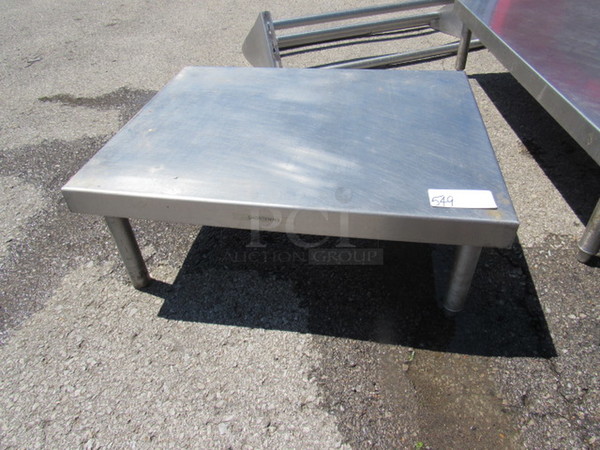 One Stainless Steel Table. 30X24X12