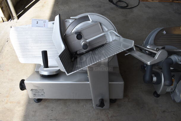 BEAUTIFUL! 2006 Bizerba Model SE 12 US Stainless Steel Commercial Countertop Meat Slicer. 120 Volts, 1 Phase. 30x26x23. Tested and Working!