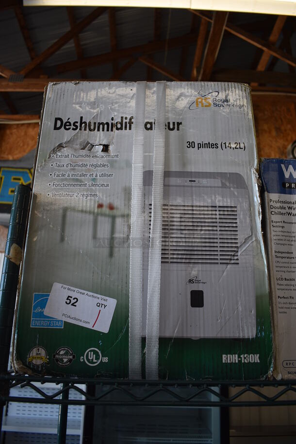 BRAND NEW SCRATCH AND DENT! Royal Sovereign Dehumidifier. 