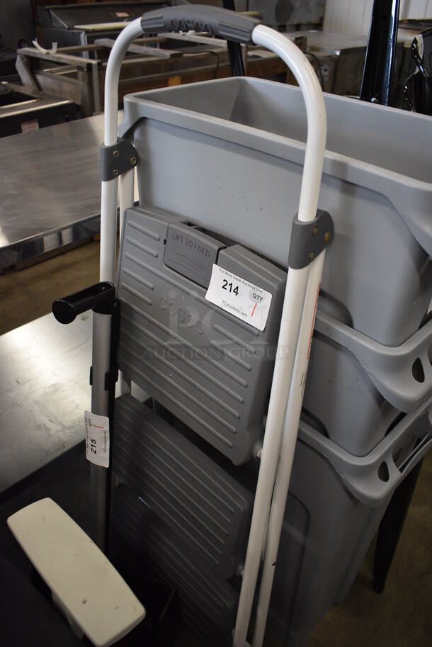 Cosco Gray and White 2 Tier Stepladder. 51"