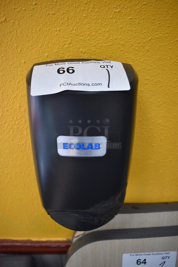 Ecolab Poly Wall Mount Soap Dispenser. 5.5x4x10. BUYER MUST REMOVE