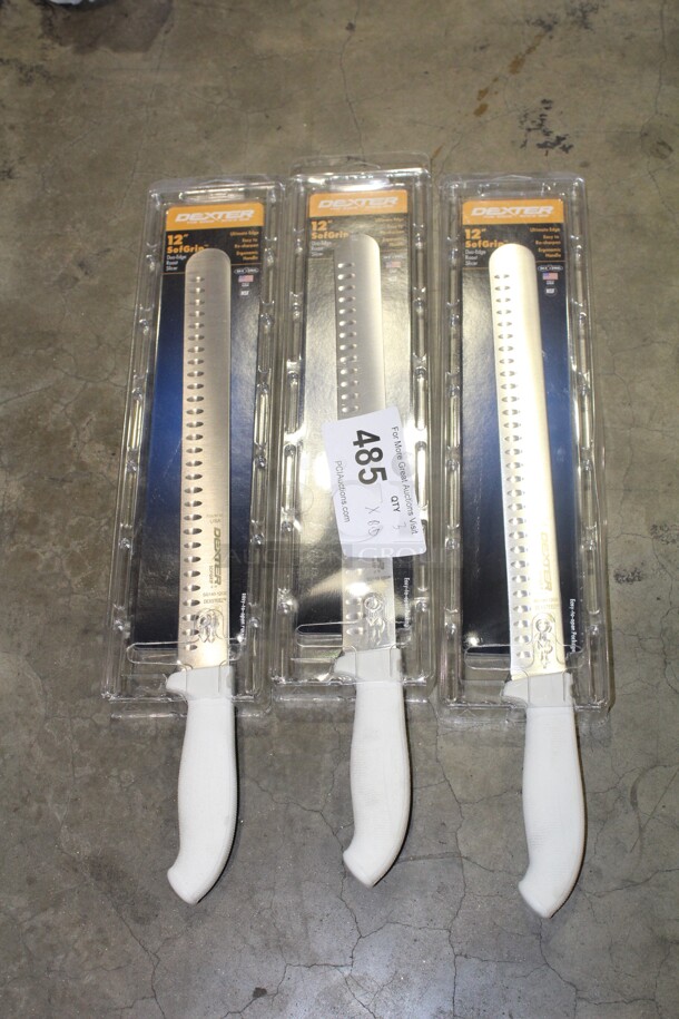 NEW! 3 Dexter 12" Carving Knives/Roast Slicers. 3X Your Bid! 