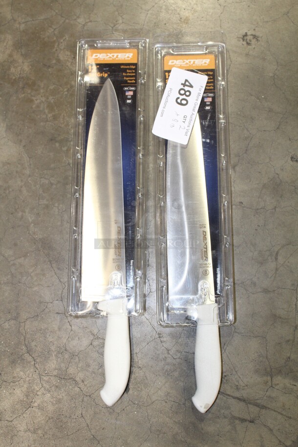 NEW! 2 Dexter 12" Chef's Knives. 2x Your Bid!