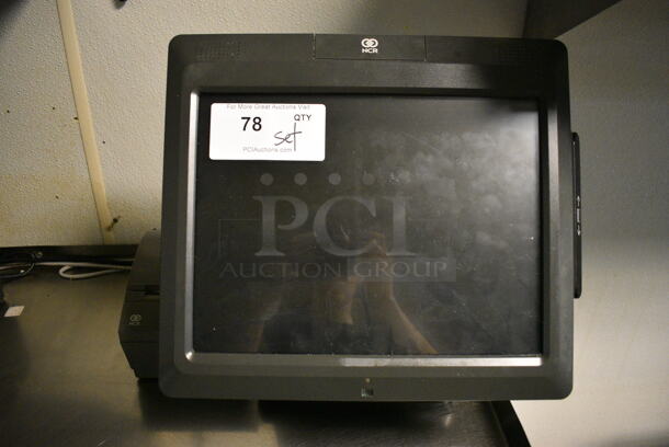 ALL ONE MONEY! Lot of NCR 15" POS Monitor w/ NCR Receipt Printer!
