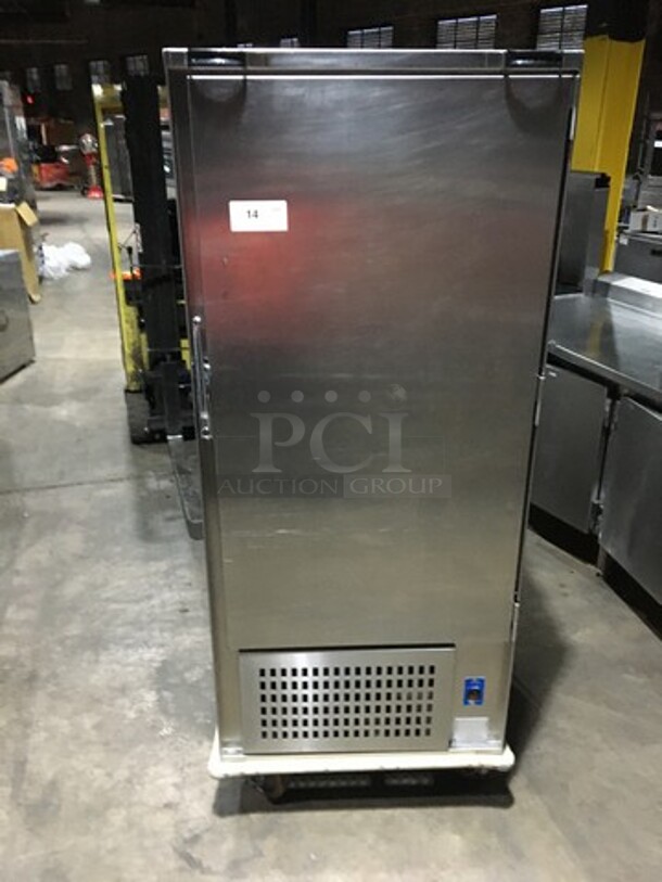 Precision Commercial Refrigerated Food Transport Rack! All Stainless Steel! Model RSU700 Serial 8G103050! 120V 1Phase! On Commercial Casters!