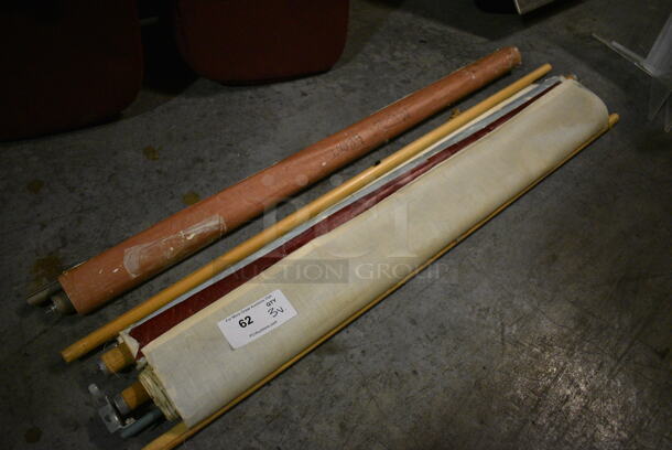 3 Roll Down Posters Including Muscles. 48". 3 Times Your Bid! (facilities)