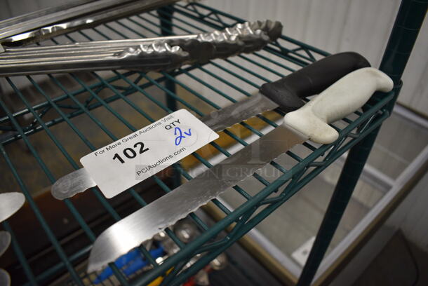 2 Stainless Steel Knives. 13". 2 Times Your Bid!