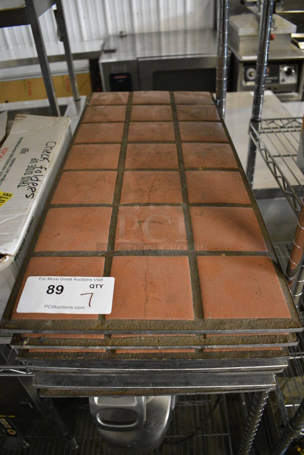 7 Tiled Heat Holding Buffet Boards. 28.5x12.5x1. 7 Times Your Bid!