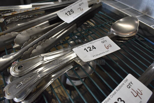 6 Various Metal Serving Spoons. Includes 15.5". 6 Times Your Bid!