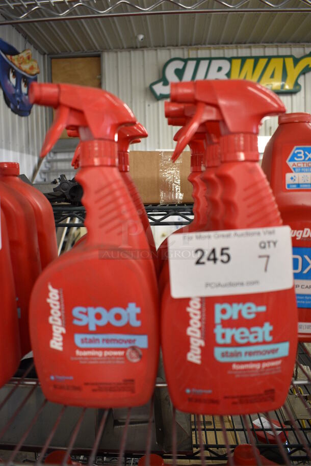 7 RugDoctor Stain Remover Cleaner Spray Bottles. 5x2.5x11. 7 Times Your Bid!