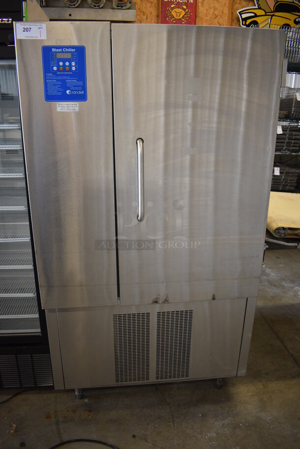 2014 Randell Model BC-18 Stainless Steel Commercial Floor Style Blast Chiller w/ 4 Probes. 115/230 Volts, 1 Phase. 40x38x72