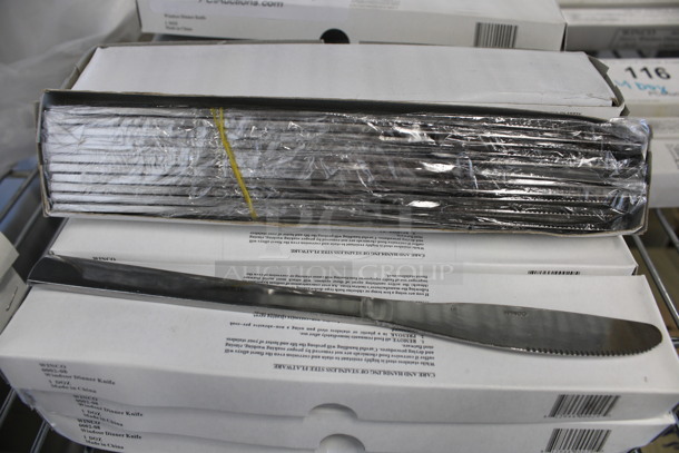 48 BRAND NEW IN BOX! Winco Metal Windsor Dinner Knives. 8". 48 Times Your Bid!