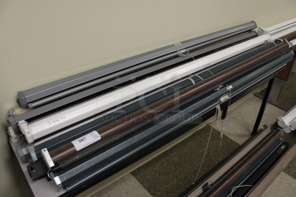 11 Various Projection Screens. Includes Da-Lite. 72". 11 Times Your Bid! (Room 105)