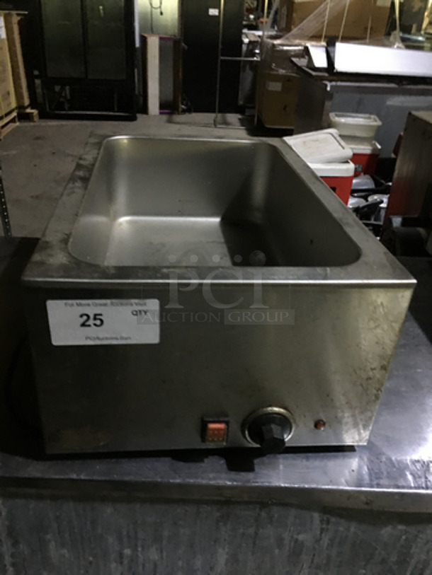 Smart Chef Commercial Countertop Single Well Bain Marie! All Stainless Steel! 120V!