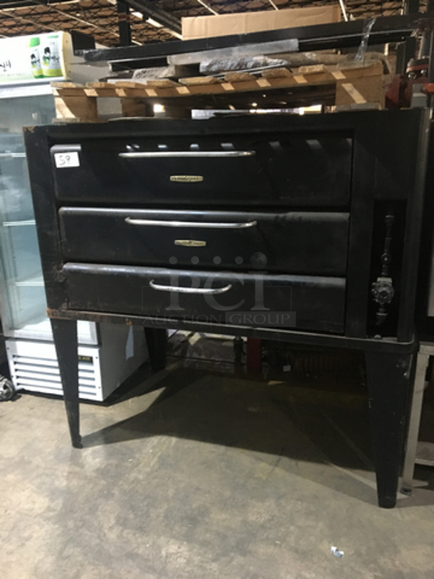 Blodgett Heavy Duty Commercial Natural Gas Single Deck Double Door Baking/Pizza Oven! On Legs!