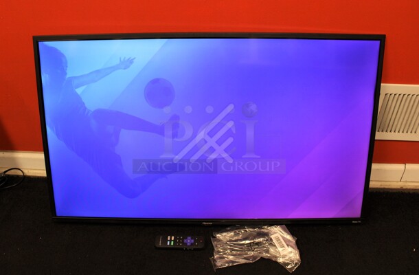 2020 Hisense Model 40H4030FI 40" LED LCD Television w/ 2 Feet and Remote. Buyer Must Pick Up - We Will Not Ship This Item. 120 Volts, 1 Phase. Tested and Working!