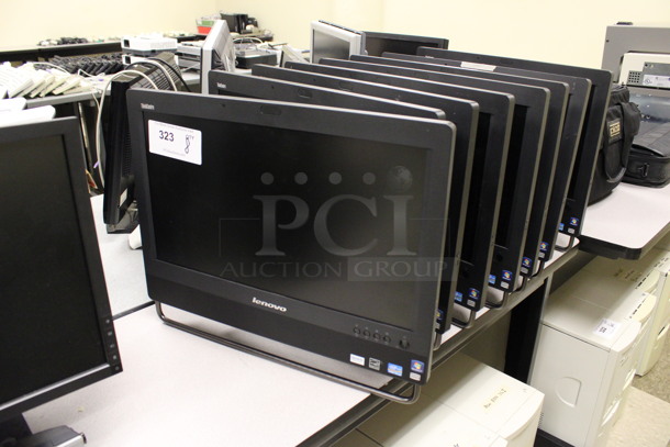 8 Lenovo ThinkCentre M92z 20" Computer Monitors. 8 Times Your Bid! (Room 105)