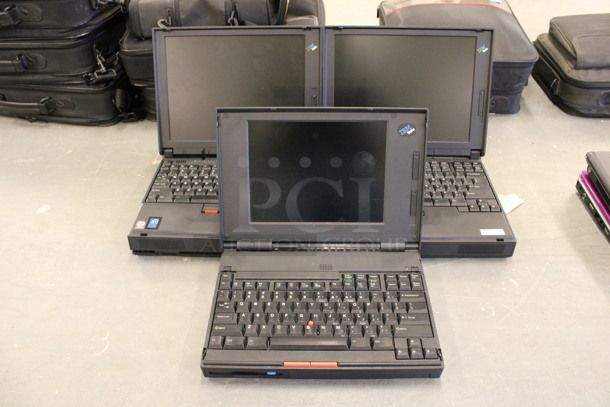 3 IBM 9.5" Laptops. 3 Times Your Bid! (Basement: Room 019)