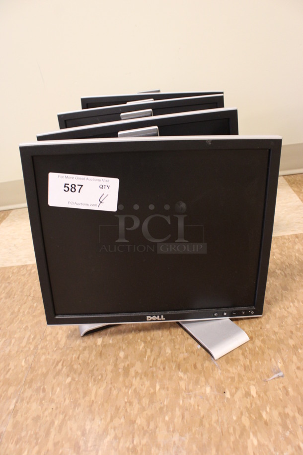 4 Dell Model 1707FPt Computer Monitors. 19". 4 Times Your Bid! (Room 108)