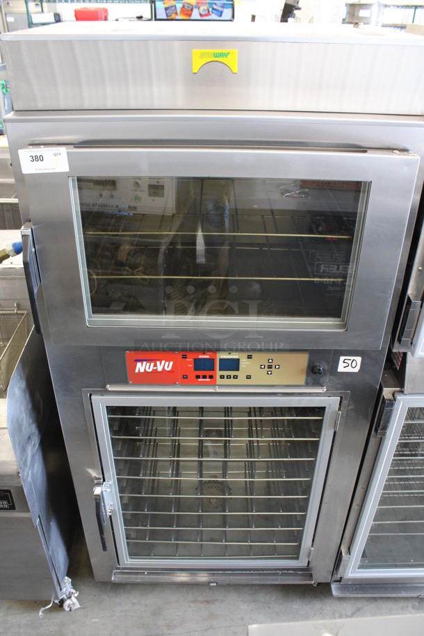 Nu Vu Model SUB-123P Stainless Steel Commercial Oven Proofer on Commercial Casters. 208 Volts, 3 Phase. 36x29x76
