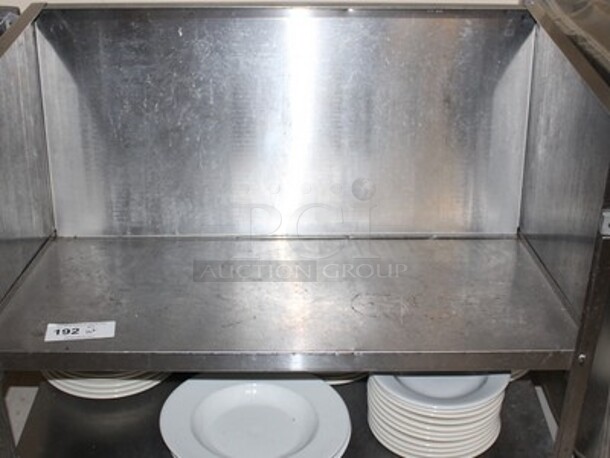 Stainless Steel Commercial Dish Transport Cart with Various Sized Plates! 38x22x32