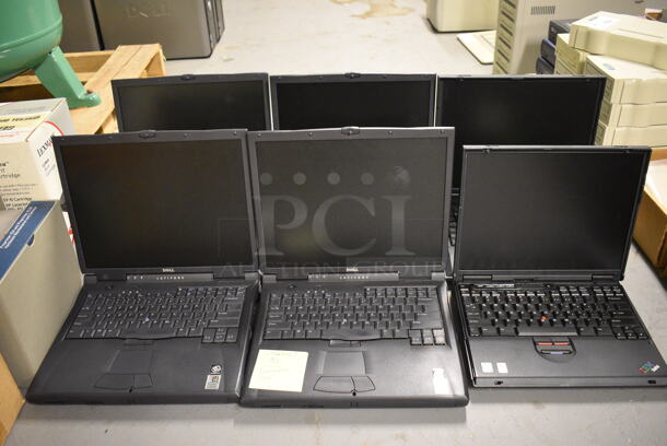 6 Various Laptops in Bags; 14" and 15" Screens. 6 Times Your Bid! (south basement 012)
