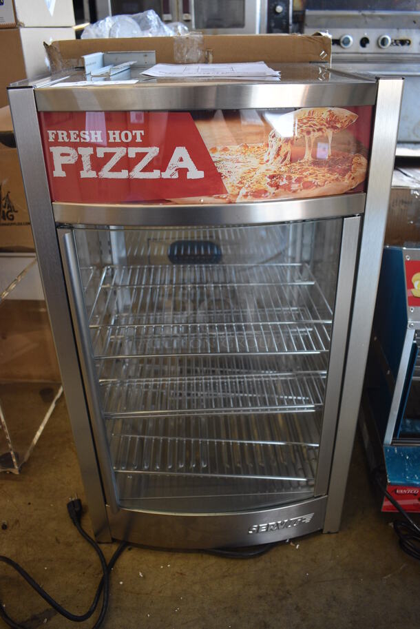 LIKE NEW! ServIt 423PDW12D2S Stainless Steel Commercial Countertop 12" Self-Service Countertop Display Warmer Merchandiser. Unit Has Only Been Used a Few Times! 120 Volts, 1 Phase. 18x19x31. Tested and Working!