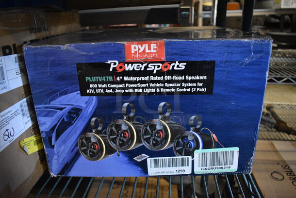 BRAND NEW SCRATCH AND DENT! Pyle PLUTV47R 4" Waterproof Rated Off Road Speakers